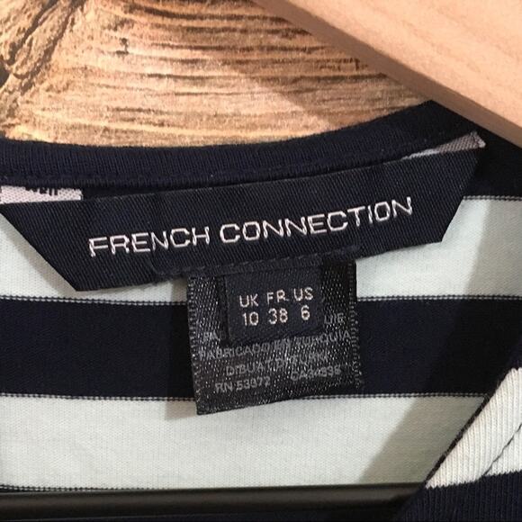 French Connection Summer Striped Dress - Green/Blue - 6 - Picture 8 of 14